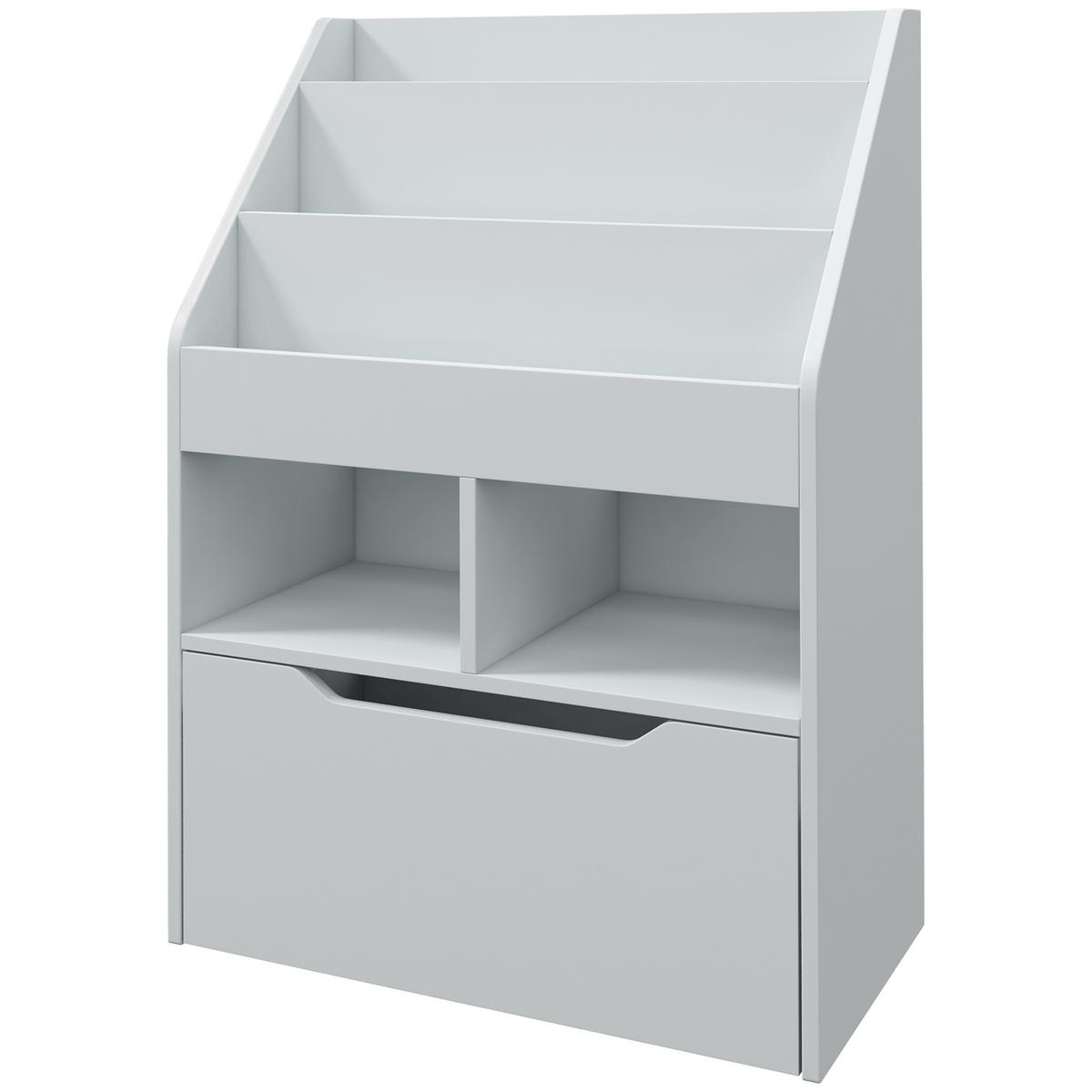 KINDERREGAL DE-09554 1 Schublade & 3 Fächer Grau - Grau, Holzwerkstoff (60/90/29.9cm) - ComfortXL