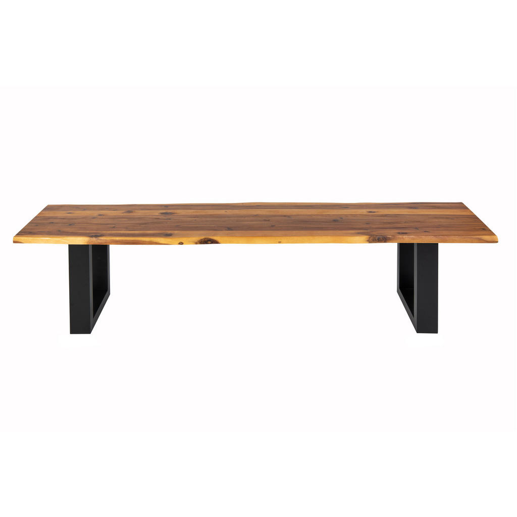 Thumbnail - SAM Sitzbank, Braun, Schwarz, Holz, Echtholz,Akazie, Rechteckig,Rechteckig, U-Form, 200x45x40 cm, Esszimmer, Bänke, Sitz...