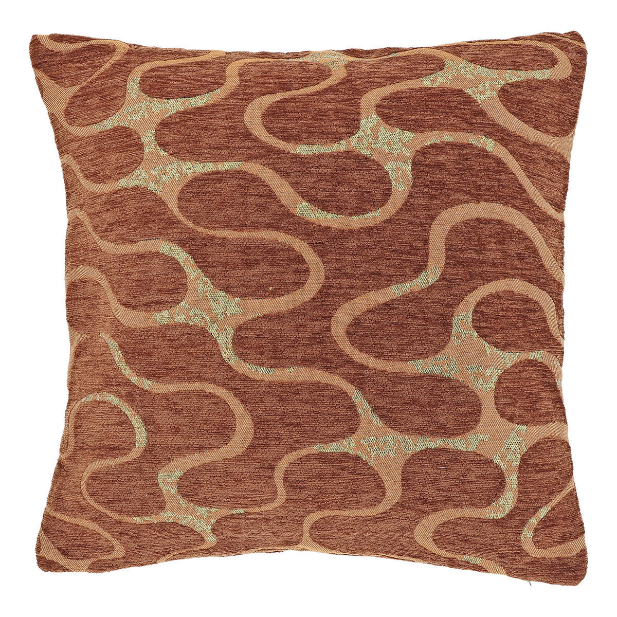 DEKOKISSEN Lux Orange 45/45/8 cm - Orange, Textil (45/45cm) - Unique Living