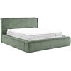 POLSTERBETT MESUT - Grün, Textil (120/200cm) - Meblini