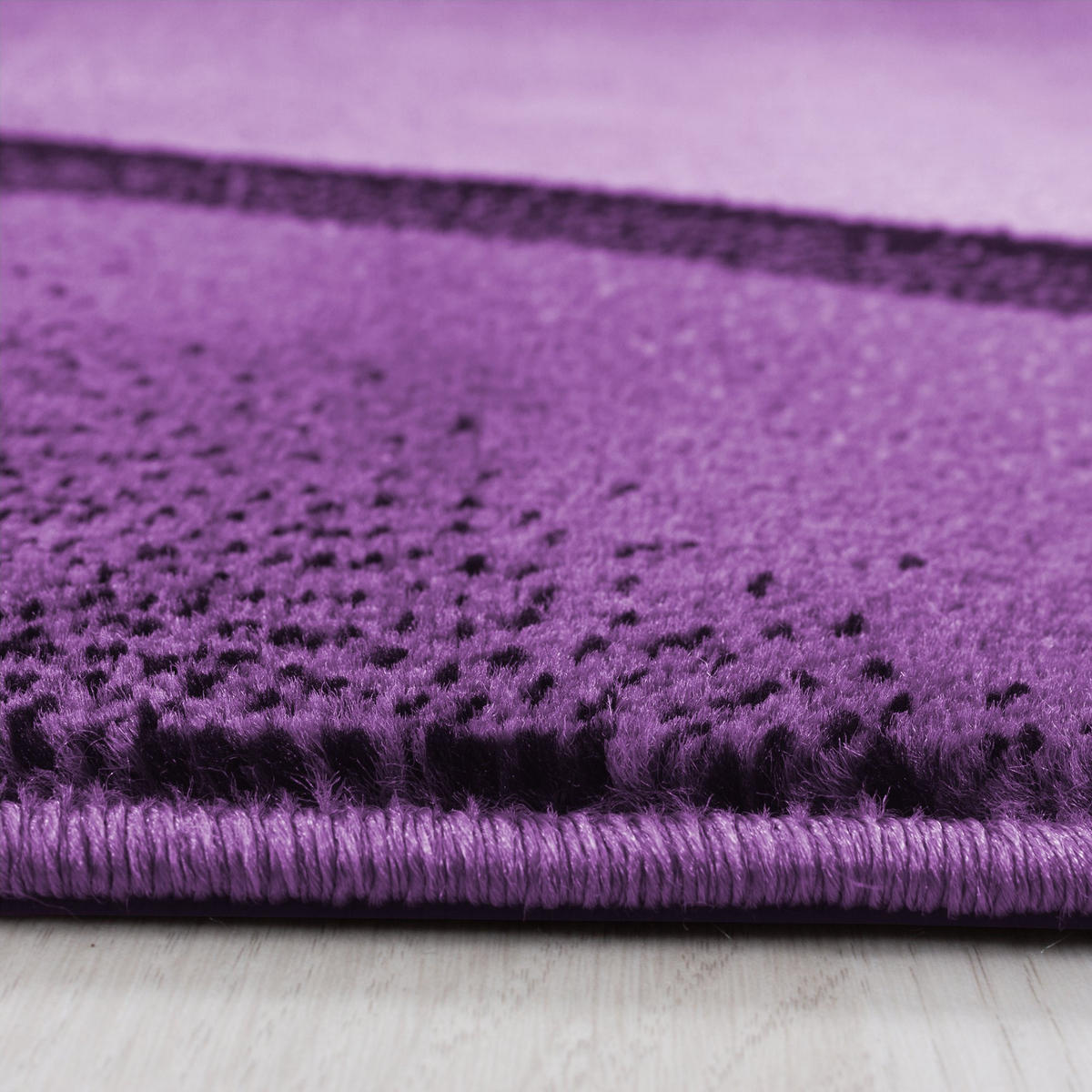 TEPPICH Kurzflor Ombre-Verlauf Polypropylen Wohnzimmer Violett Rechteckig 240x340 - Lila, Textil (240/340cm) - KADIMA DESIGN
