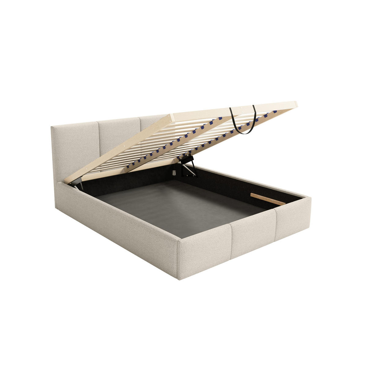 POLSTERBETT Fondi Slim 120x200 cm, Creme - Creme, Textil (120/200cm) - Fedve