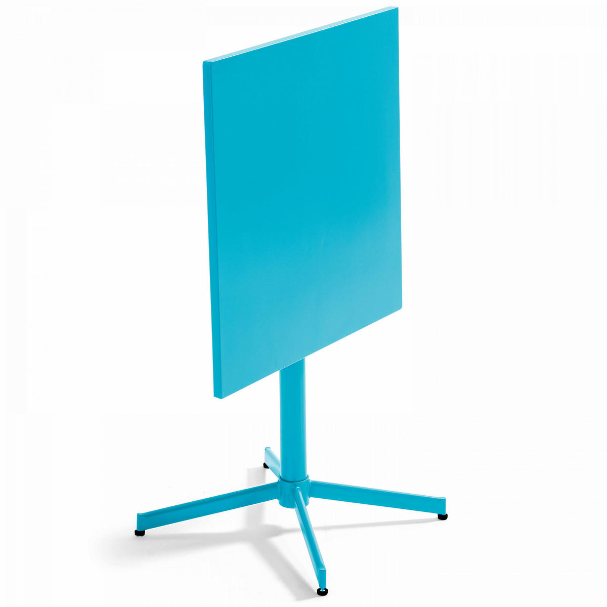 GARTENTISCH , klappbar, Blau - Blau, Metall (70/70/72cm) - Oviala