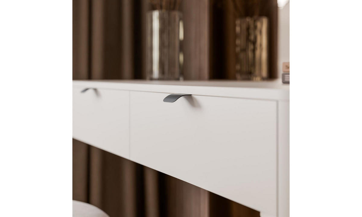 TV-MÖBEL-SET SAGE 272/40/43 cm Kaschmir hängend schwarze Griffe - Kaschmir/Schwarz, Holzwerkstoff (272/43/40cm) - Lookway