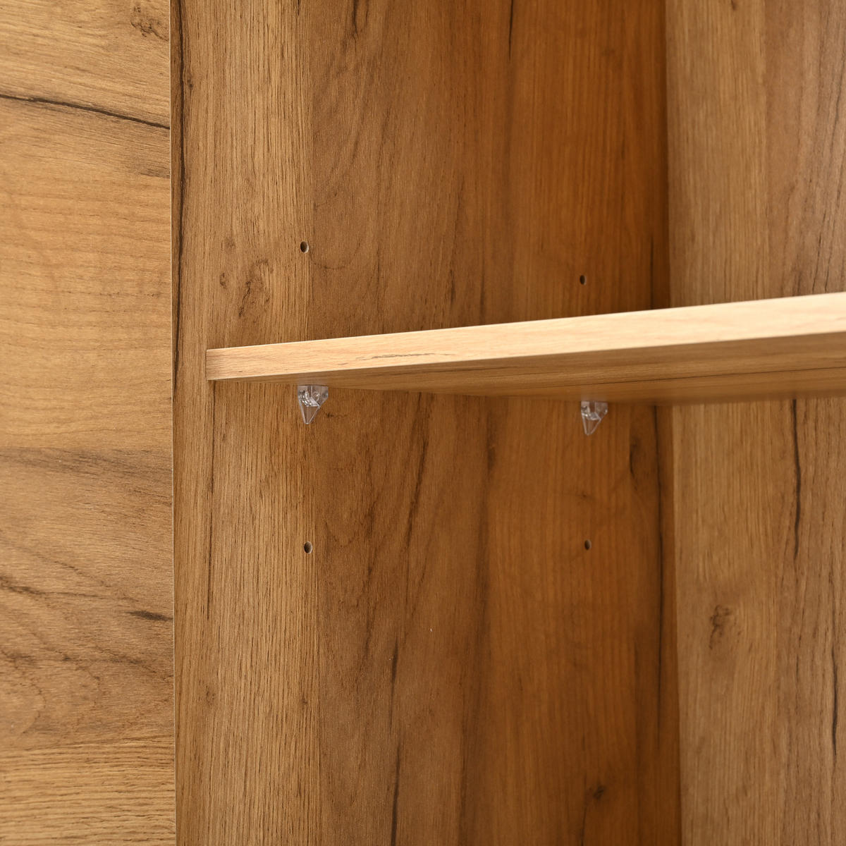 SIDEBOARD 2 Schränke, 4 Schubladen, Hohldekor, Holzfarbe & Schwarz 5 Massivholzbeine, Viel Stauraum - Sonoma Eiche, Holzwerkstoff (120/75/38cm) - Urban Meuble