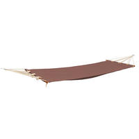 HÄNGEMATTE für 1 Person bis 100kg, 190/80 cm, braun - Braun, Textil (80/2.5/300cm) - Amanka