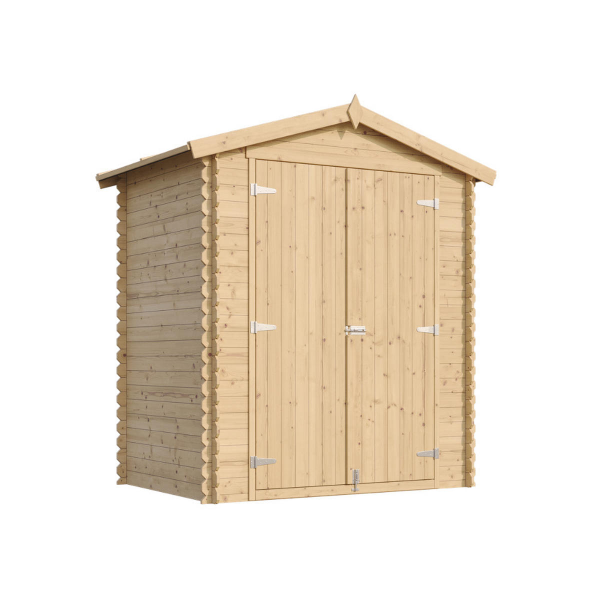 GARTENHAUS HOLZ M367C1 1,98 m² - Naturfarben, Holz (196/218/136cm) - Timbela