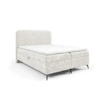 BOXBETT Triana Prem.. überlänge - Creme, Holzwerkstoff/Textil (180/220cm) - Fun Möbel