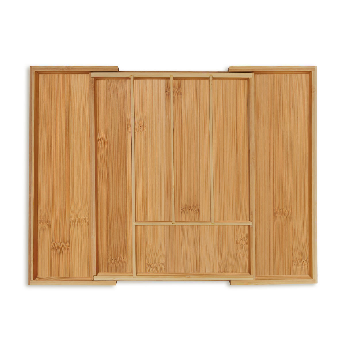 BESTECKKASTEN - Hellbraun, Holz/Holzwerkstoff (47/5/36cm) - Relaxdays