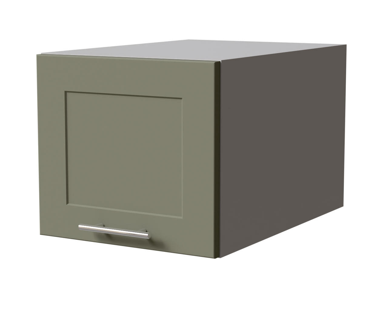 KÜCHENAUFSATZSCHRANK Oslo W6B/40 Grau Matt / Reed Green Matt 40 / 59 / 36cm - Grau/Grün, Holz/Holzwerkstoff (40/36/59cm) - Feldmann-Wohnen