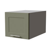 KÜCHENAUFSATZSCHRANK Oslo W6B/40 Grau Matt / Reed Green Matt 40 / 59 / 36cm - Grau/Grün, Holz/Holzwerkstoff (40/36/59cm) - Feldmann-Wohnen