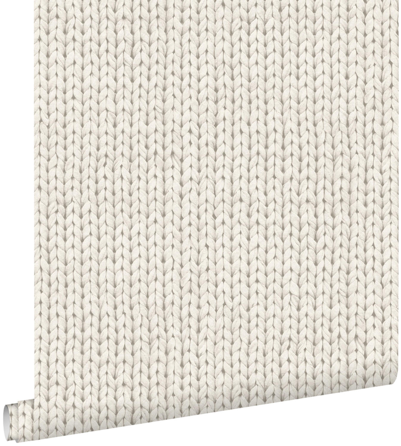 TAPETE Strickmuster 53 cm x 10.05 m - Beige, Papier (53/1000cm) - ESTAhome