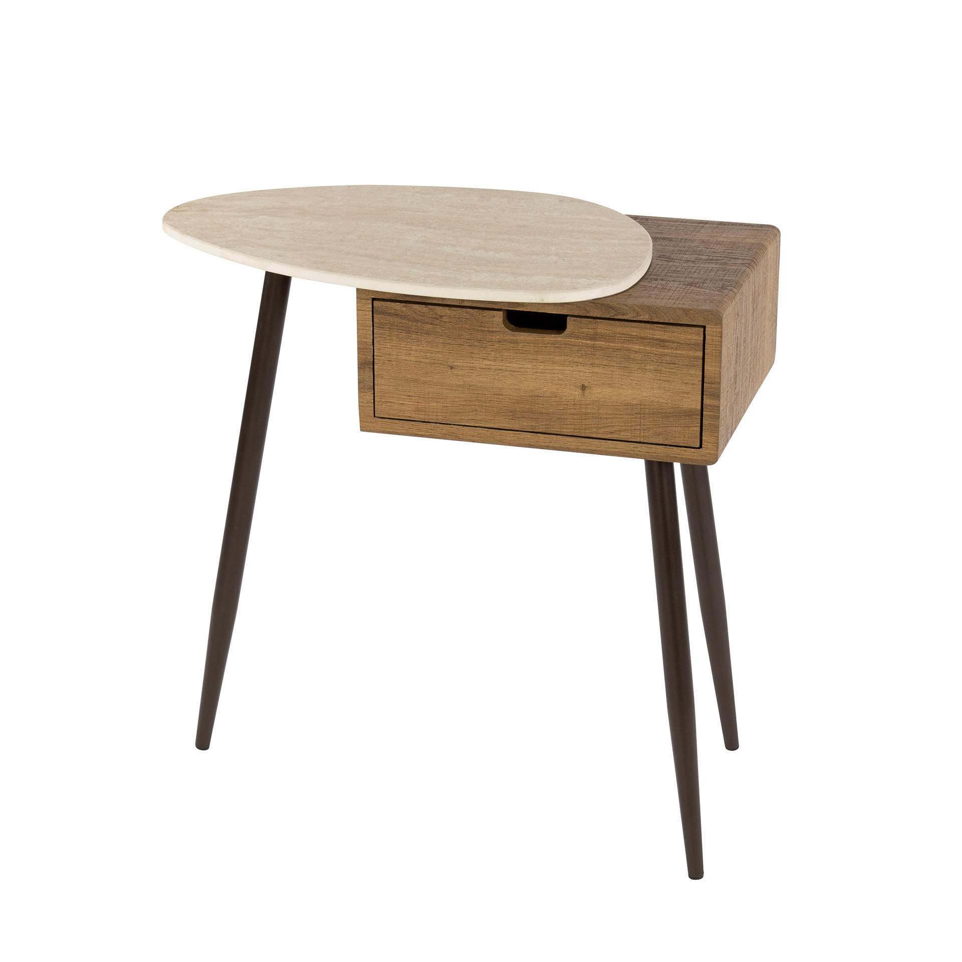 Hoyz Collection Nachttisch Beige 60x60x35 cm