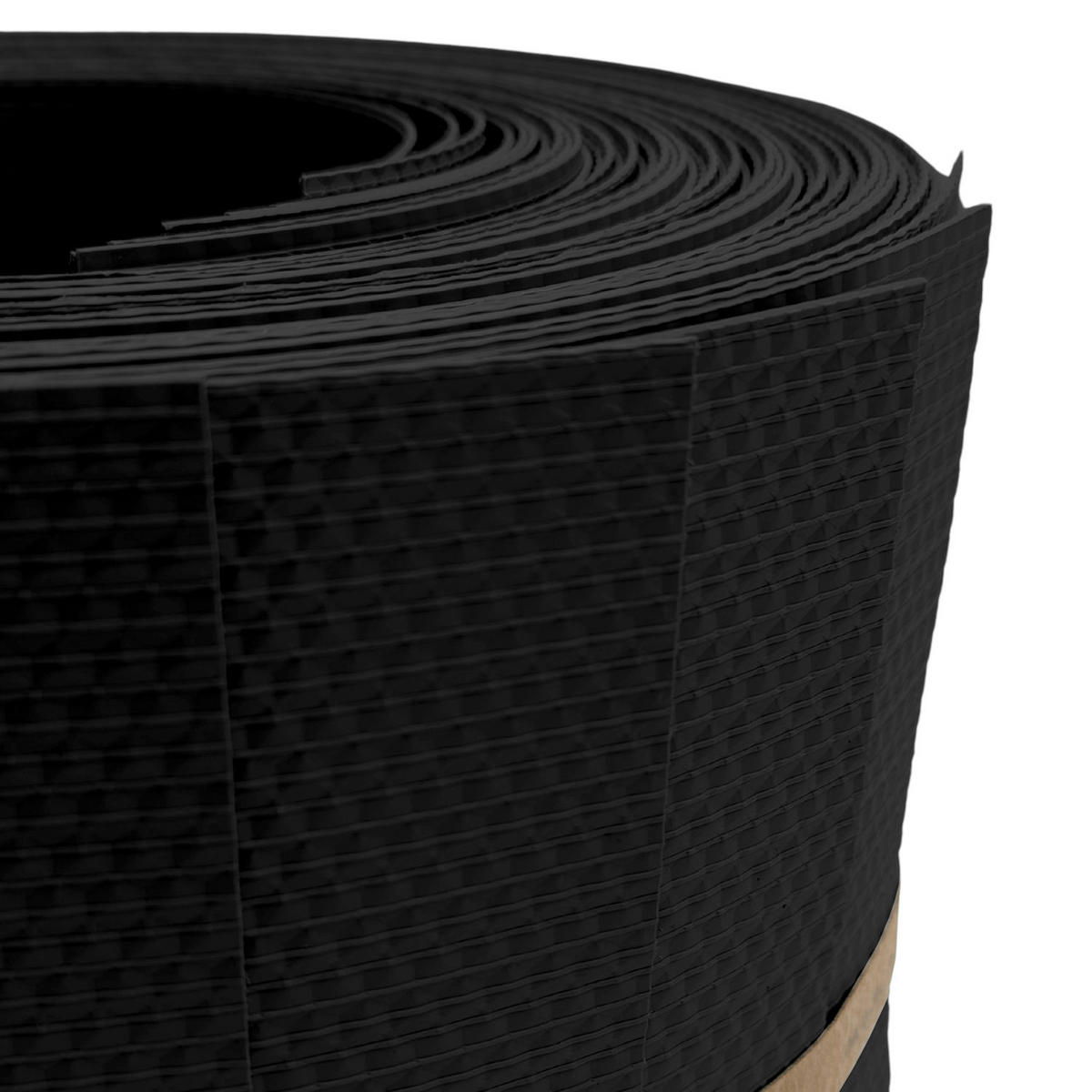SICHTSCHUTZSTREIFEN Delux-R Einzelstreifen Wabenstruktur Schwarz 10x 2,55m - Schwarz, Kunststoff (255/19cm) - ZAUN|ZU