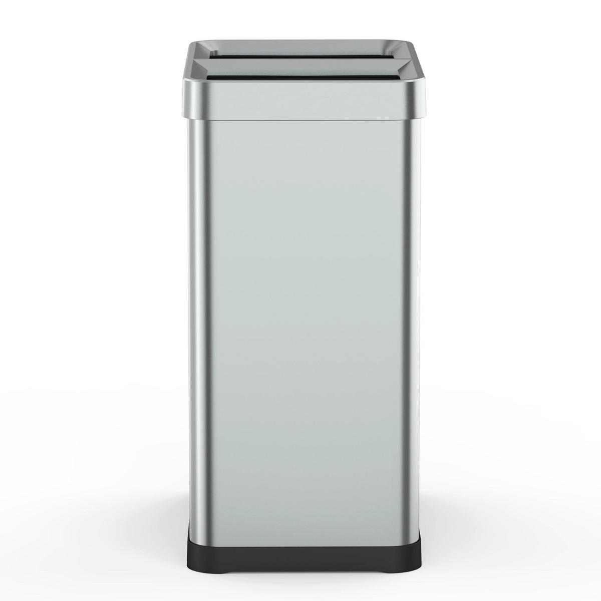 MÜLLEIMER für Mülltrennung mit offenem Deckel TALLIN silber - Silberfarben, Metall (27/65/41cm) - Kitchen Move