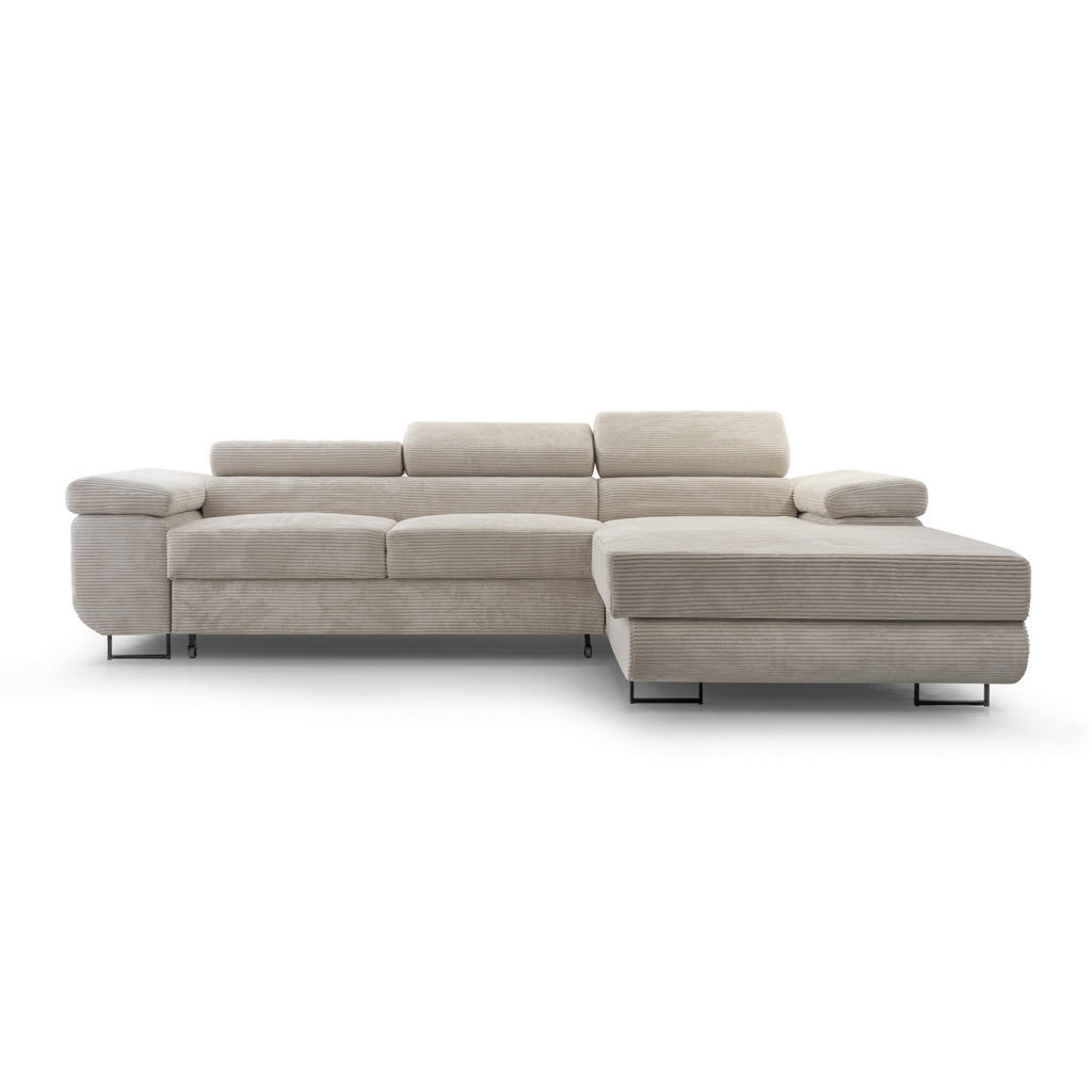 Thumbnail - Luxkor24 Ecksofa, Cappuccino, Textil, L-Form, 280x203 cm, Wohnzimmer, Sofas & Couches, Wohnlandschaften, Ecksofas