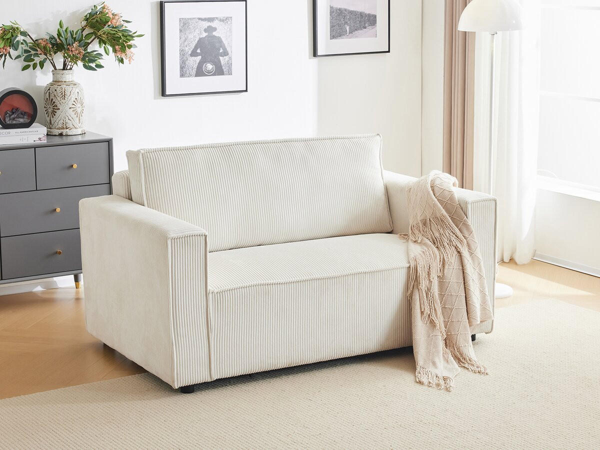 SCHLAFSOFA Grenelle Beige - Beige, Textil/Metall (157/76/97cm) - Habitat Garten