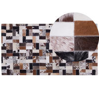 PATCHWORK-TEPPICH Cesme 150/80 cm - Multicolor, Fell (80/150cm) - Beliani