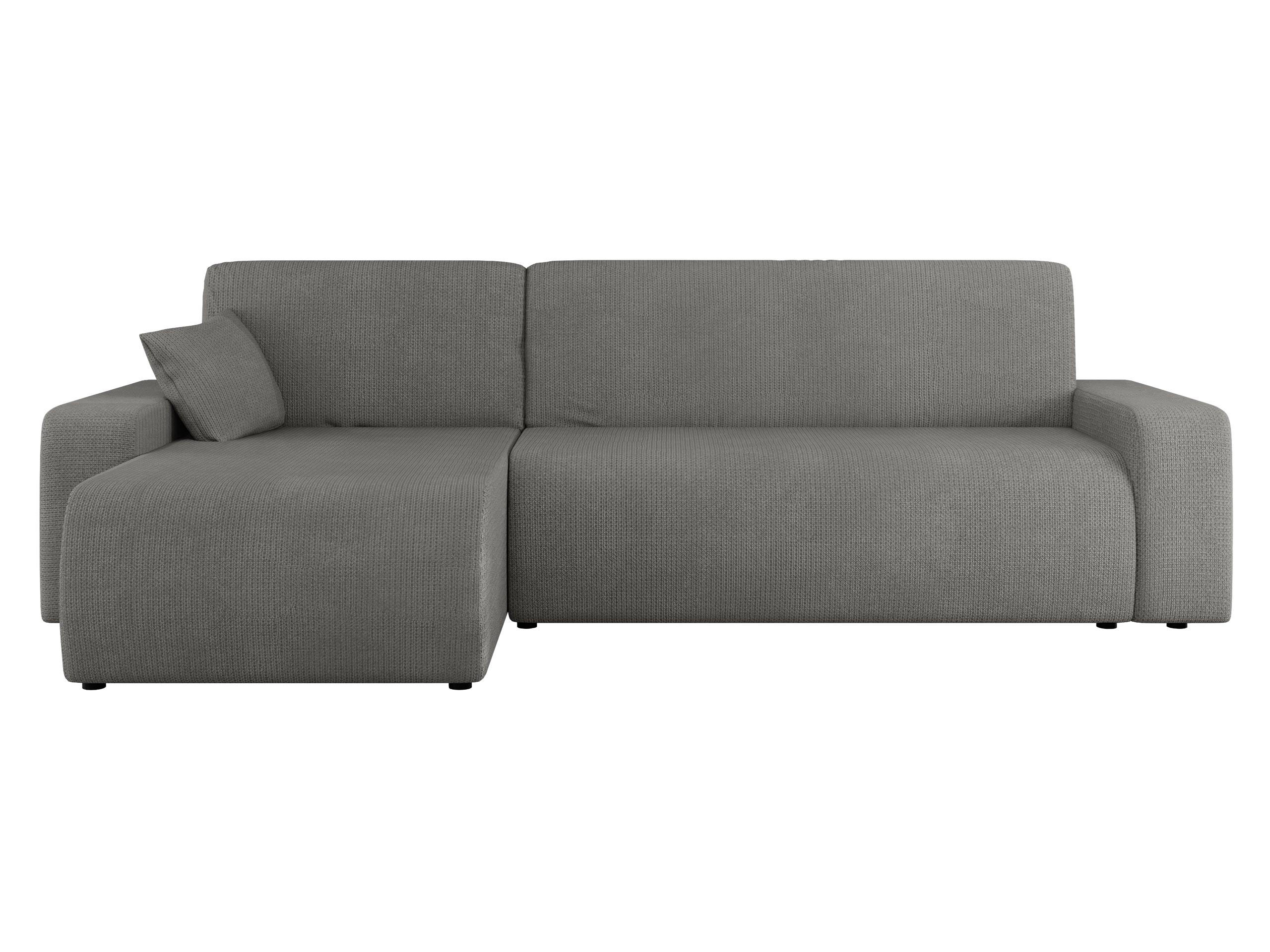 ECKSOFA Piano - Schwarz/Grau, Holz/Kunststoff (244/145cm) - MIRJAN24