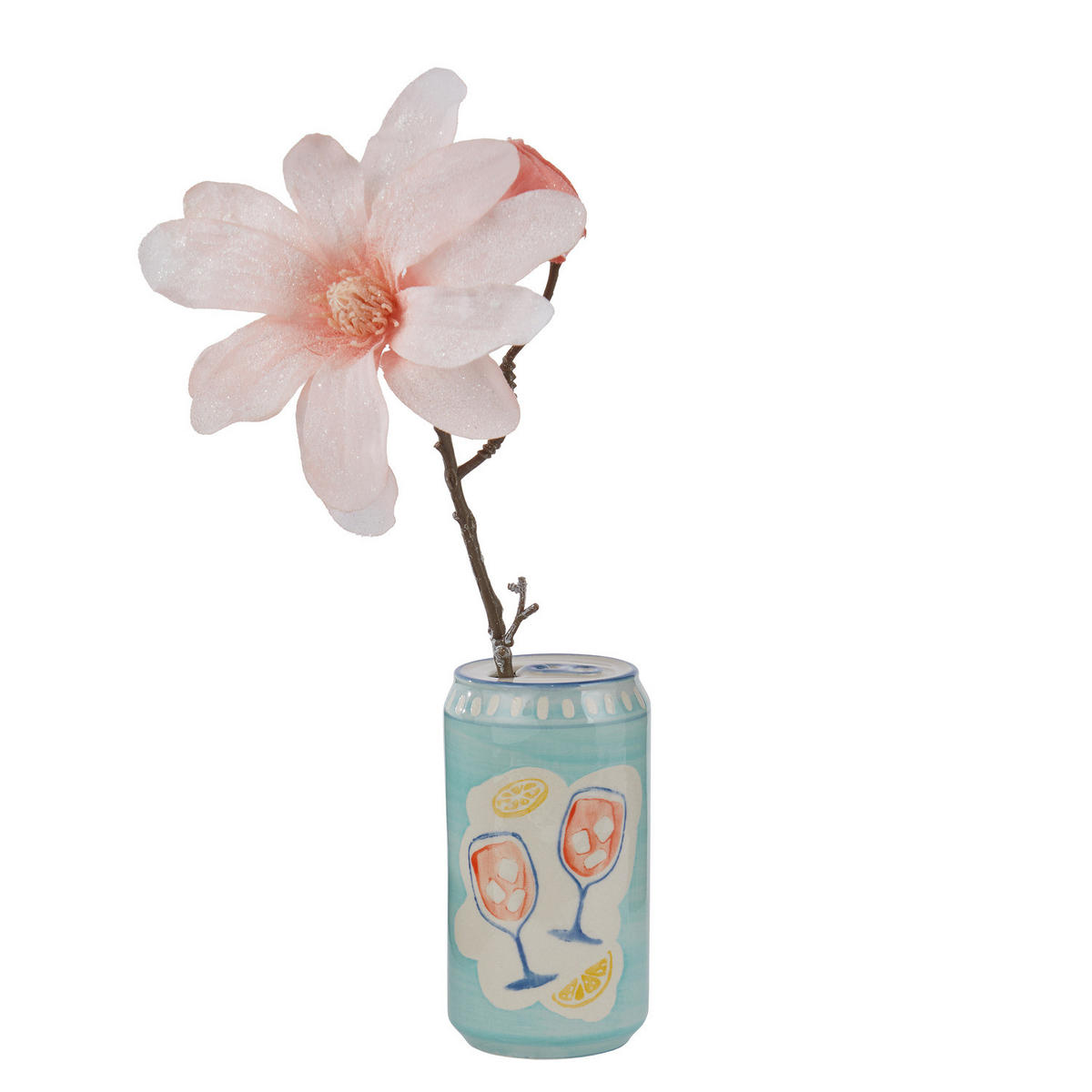 VASE Beverage "Dose" - Blau, Keramik (12cm) - Butlers