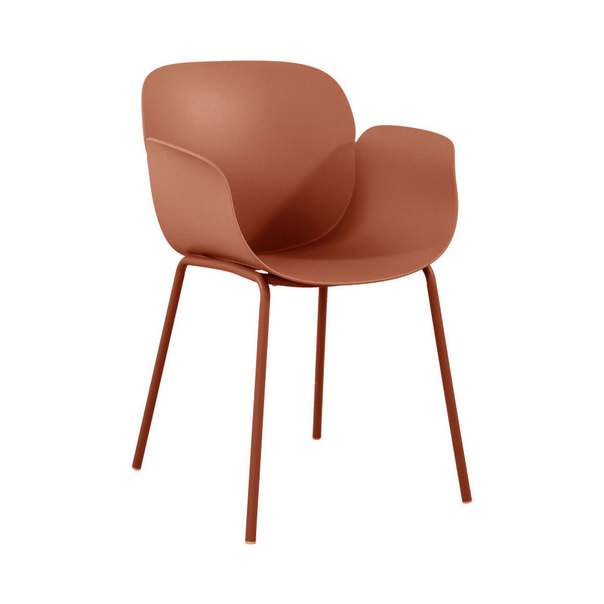 ESSZIMMERSTUHL - Plastik - Terrakotta - 4er-Set - Terracotta, Kunststoff (58/80/56cm) - Drawer