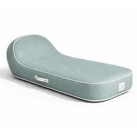 SONNENLIEGE PALMA Grün - Mintgrün/Grün, Kunststoff/Textil (85/27/85cm) - Coco Lounge