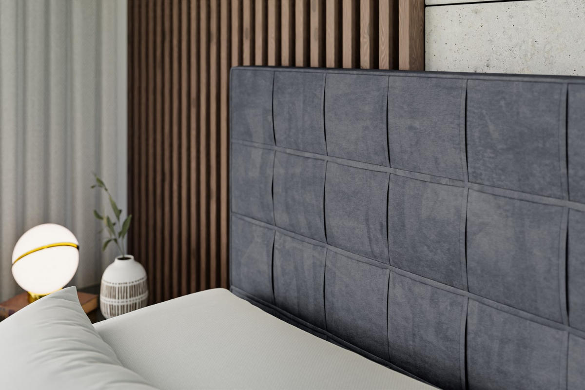 BOXSPRINGBETT elektrisch verstellbar mit 2 Matratzen H4/Taschenfederung OSTO EL 200 x 200 Dunkelgrau - Dunkelgrau, Holzwerkstoff (207/200cm) - ALTDECOR