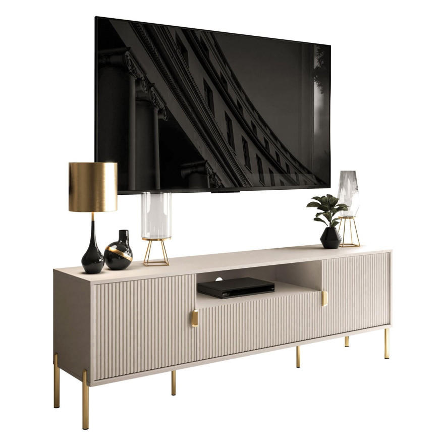 Lookway Tv-Schrank Kaschmir, Gold 179x58x40 cm