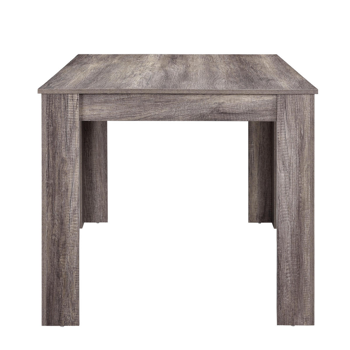 ESSTISCH Nora - Dunkelbraun, Holzwerkstoff (90/140/77cm) - [en.casa]