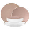 TAFELSERVICE Life Fashion Posh Rose 12er Set - Robinienfarben, Keramik (1/1/1cm) - Seltmann Weiden
