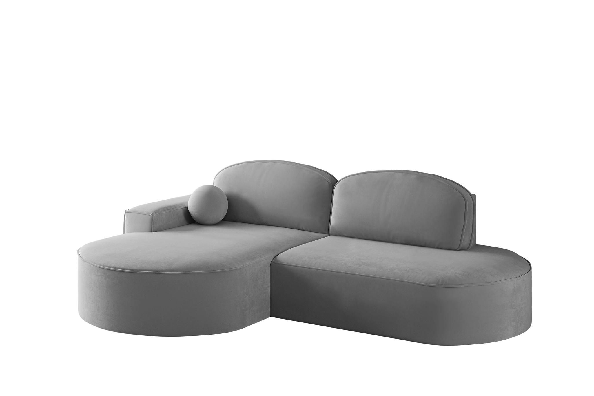 Fun Möbel Ecksofa Dunkelgrau 278x179 cm