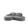 ECKSOFA Girona Mit Schlaffunktion - Dunkelgrau, Holzwerkstoff/Textil (278/179cm) - Fun Möbel