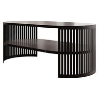 COUCHSITCH Fikoli Oval I - Multicolor/Schwarz, Holzwerkstoff/Metall (100/50/40cm) - MIRJAN24