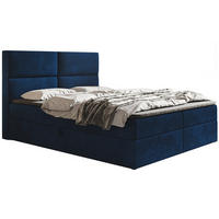 BETT Blau FOX 3 Kontinentalbett 140x200 cm - Blau, Textil (140/200cm) - Sepro Meble