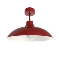 DECKENLEUCHTE Parigina - Rot, Metall (30/30/20cm) - Lumicom