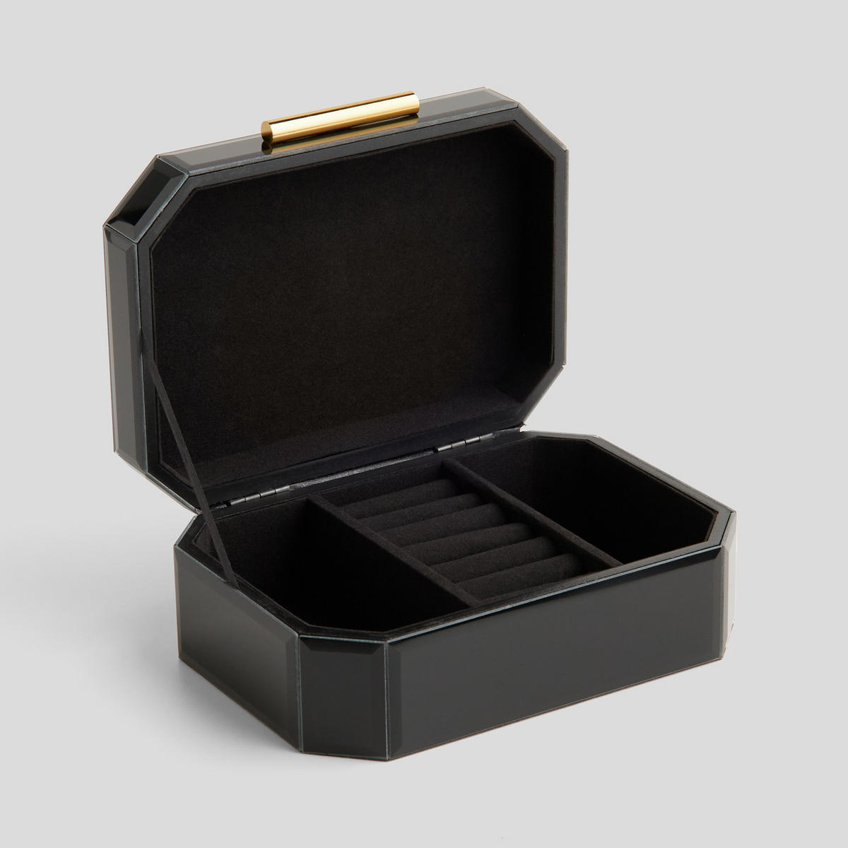 SCHMUCKKÄSTCHEN Skatola - Schwarz, Holzwerkstoff (21/8/15cm) - home&you