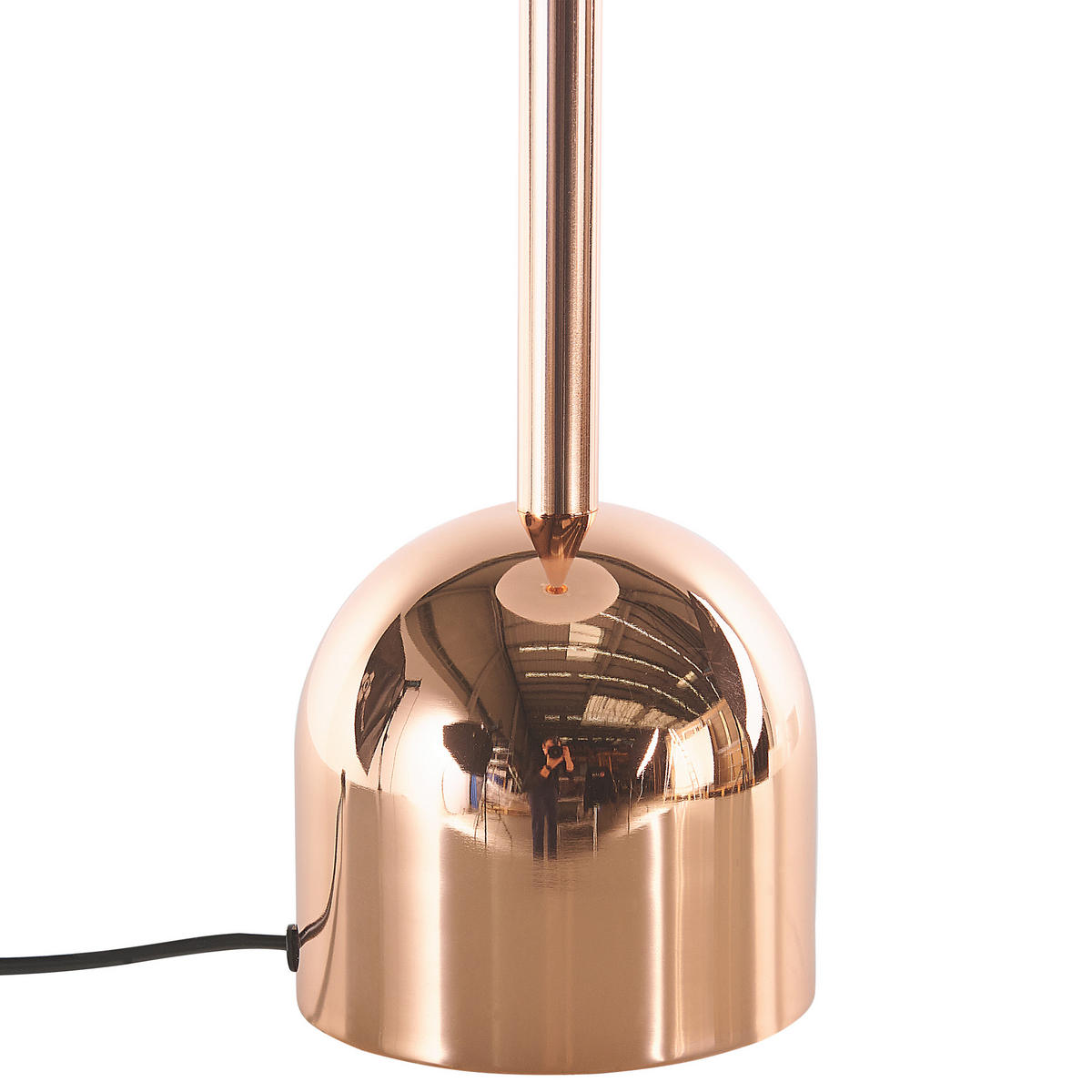 TISCHLAMPE Macasia 30/30/64 cm - Kupferfarben, Metall (30/30/64cm) - Beliani