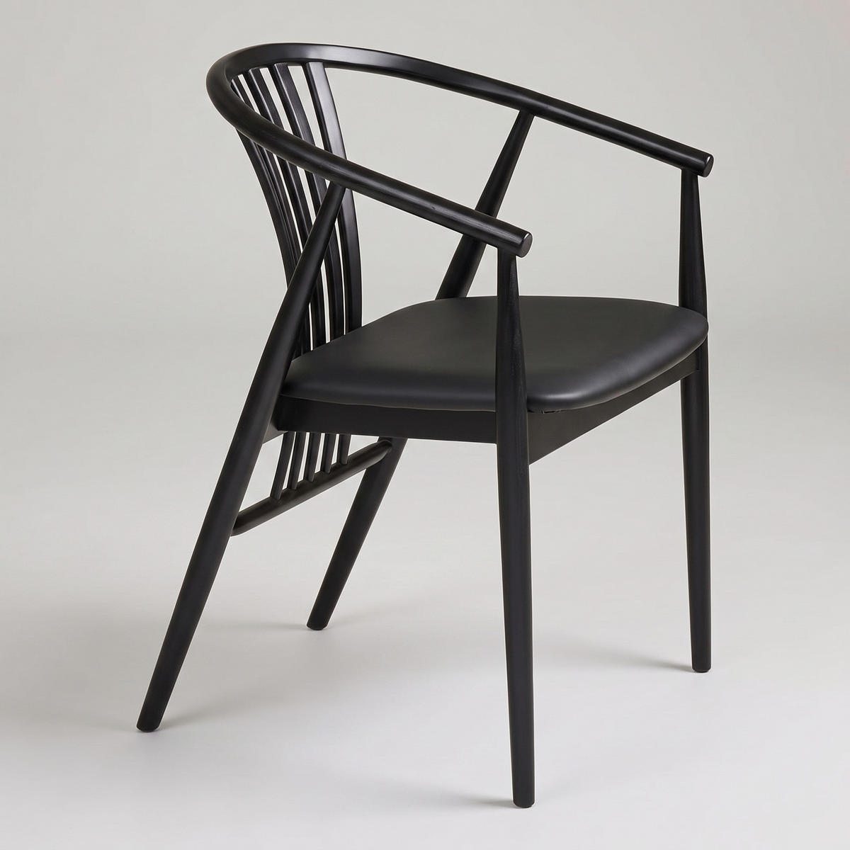 MATSTOL Asti 54 x 57 x 78 cm – svart - Svart, Bokträ/Trä (54/78/57cm) - ebuy24
