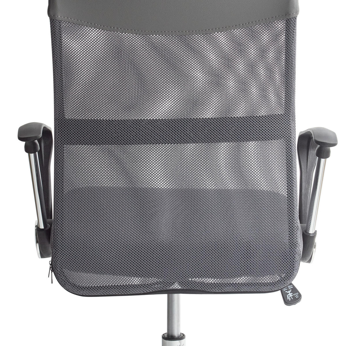 BÜROSTUHL Polyester Grau Design - Grau, Kunststoff/Textil (63/114/63cm) - Beliani