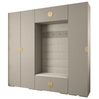 GARDEROBEN-SET 236,7/250/47 - Kaschmir/Goldfarben, Holz/Kunststoff (250/236.7/47cm) - Abiks Möbel
