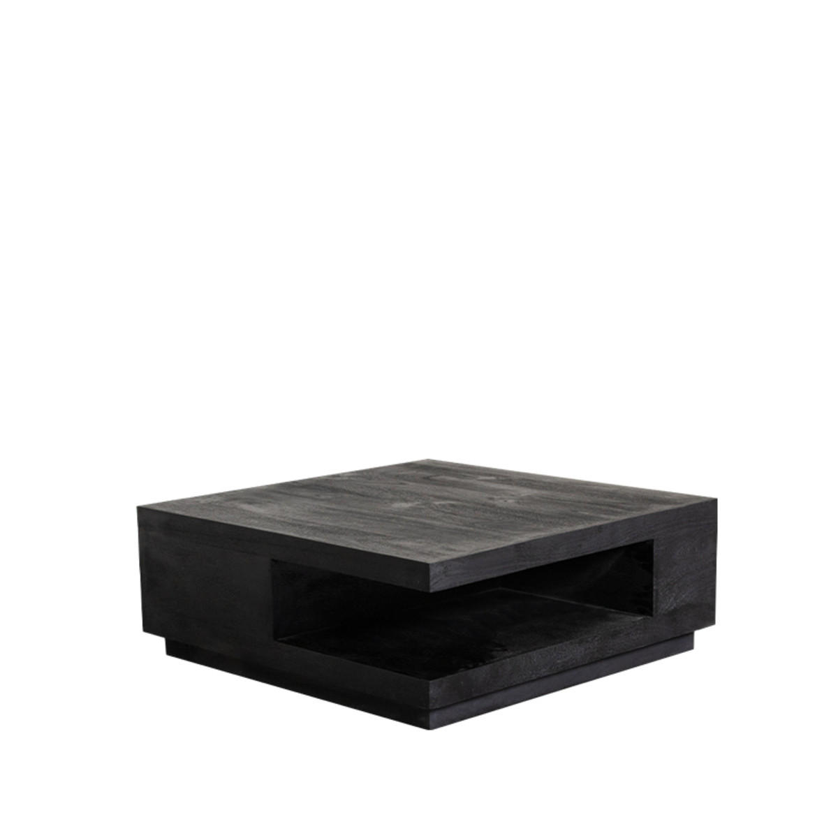 COUCHTISCH Quadratisch Schwarz 80/80/30 cm - Schwarz, Holz (80/80/30cm) - LABEL51