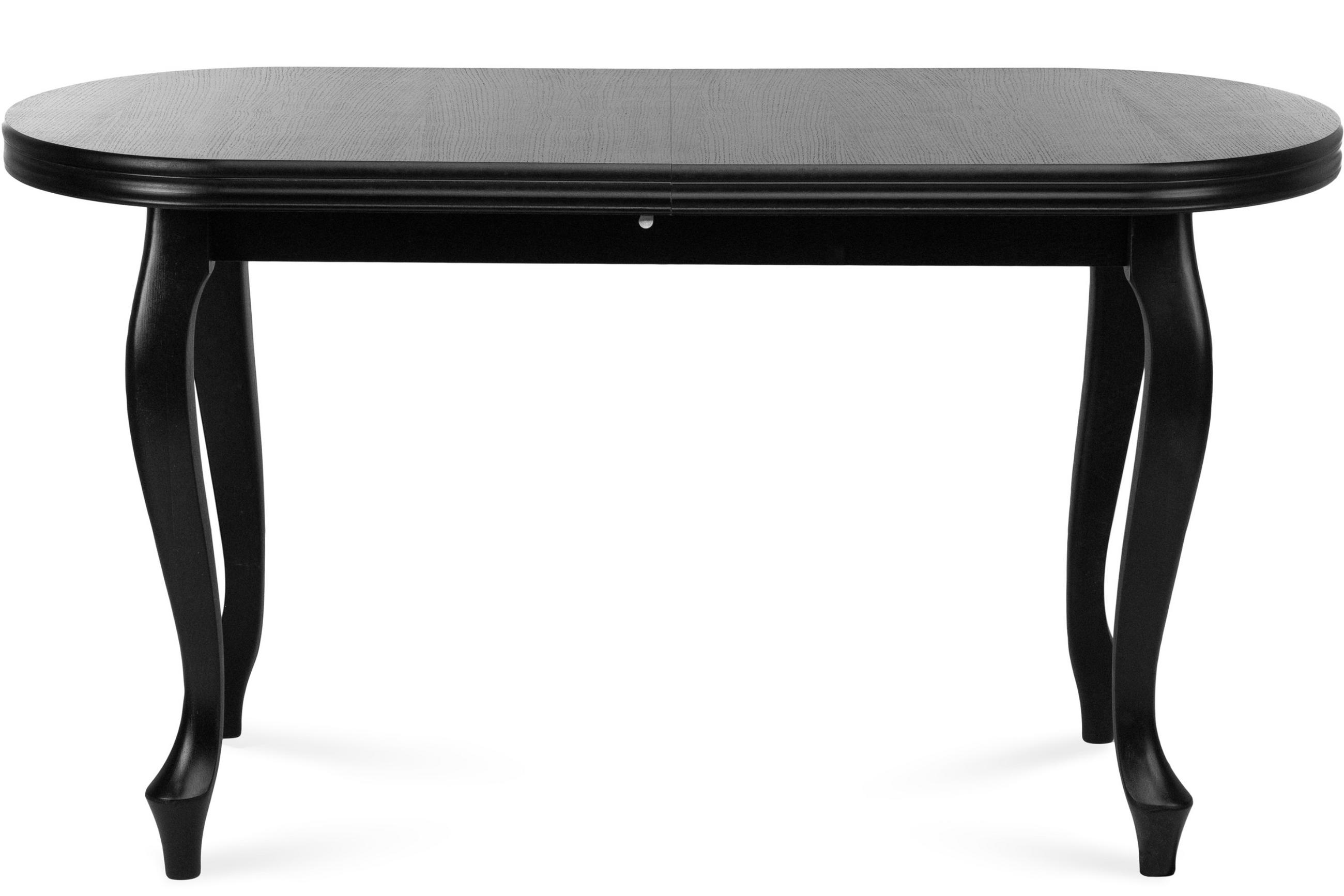 ESSTISCH ALTIS ausziehbar bis 180cm, Schwarz - Schwarz, Holz (80/140/77cm) - KONSIMO®