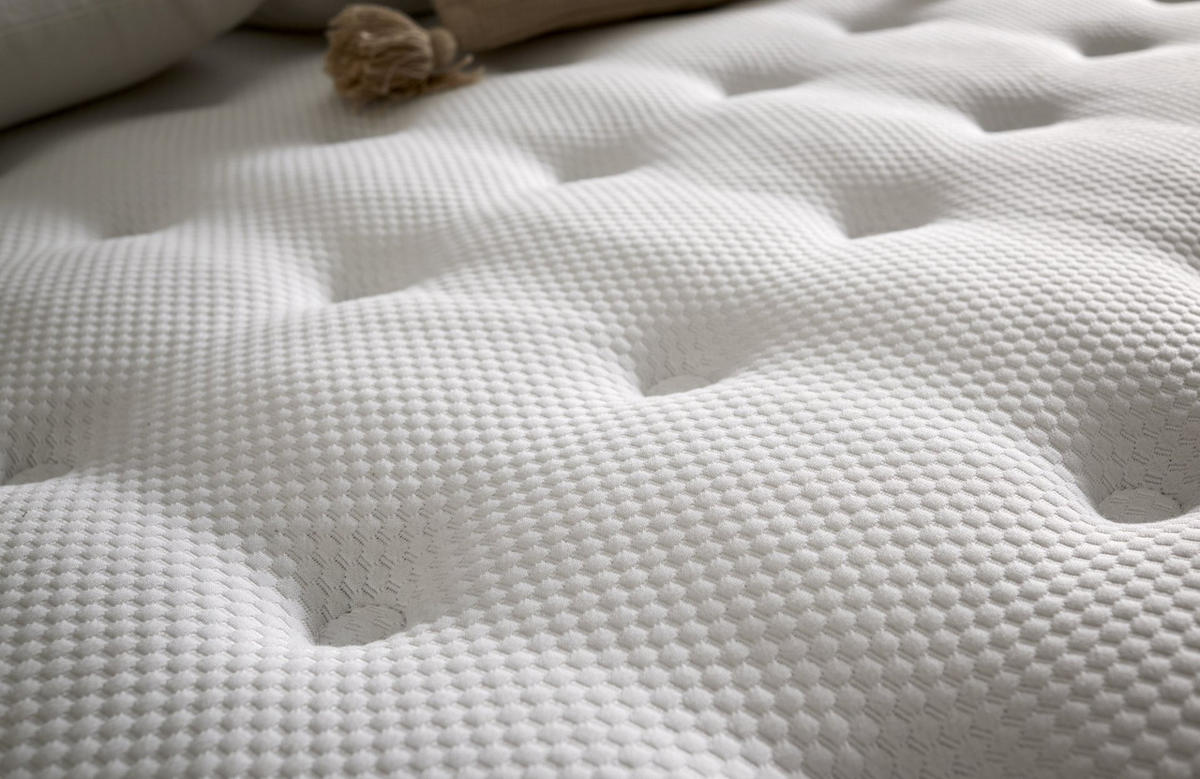 MATRATZE 200x200 PREMIUM HYBRID - Weiß, Textil (200/200cm) - Simpur
