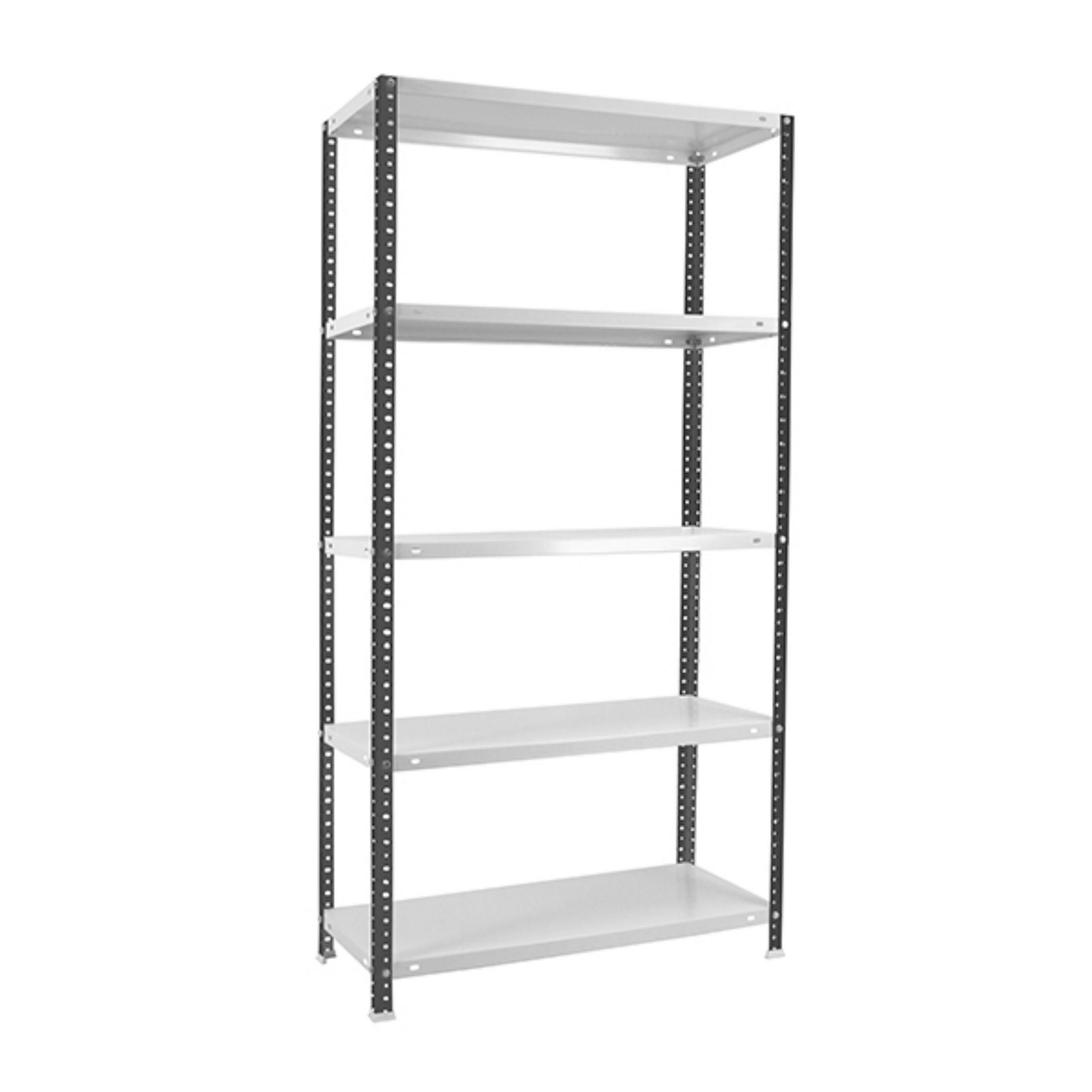 SCHRAUBREGAL PANDA | HxBxT 180x90x50cm | Fachlast 100kg | Anthrazit-Weiß - Anthrazit, Metall (90/180/50cm) - PROREGAL