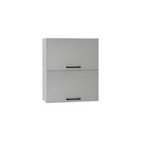 HÄNGESCHRANK W60GRF/2 - Morvex - Hochwertige Küchen Optik - Grau, Holz/Metall (60/72/30cm) - ROYAL24_MARKT