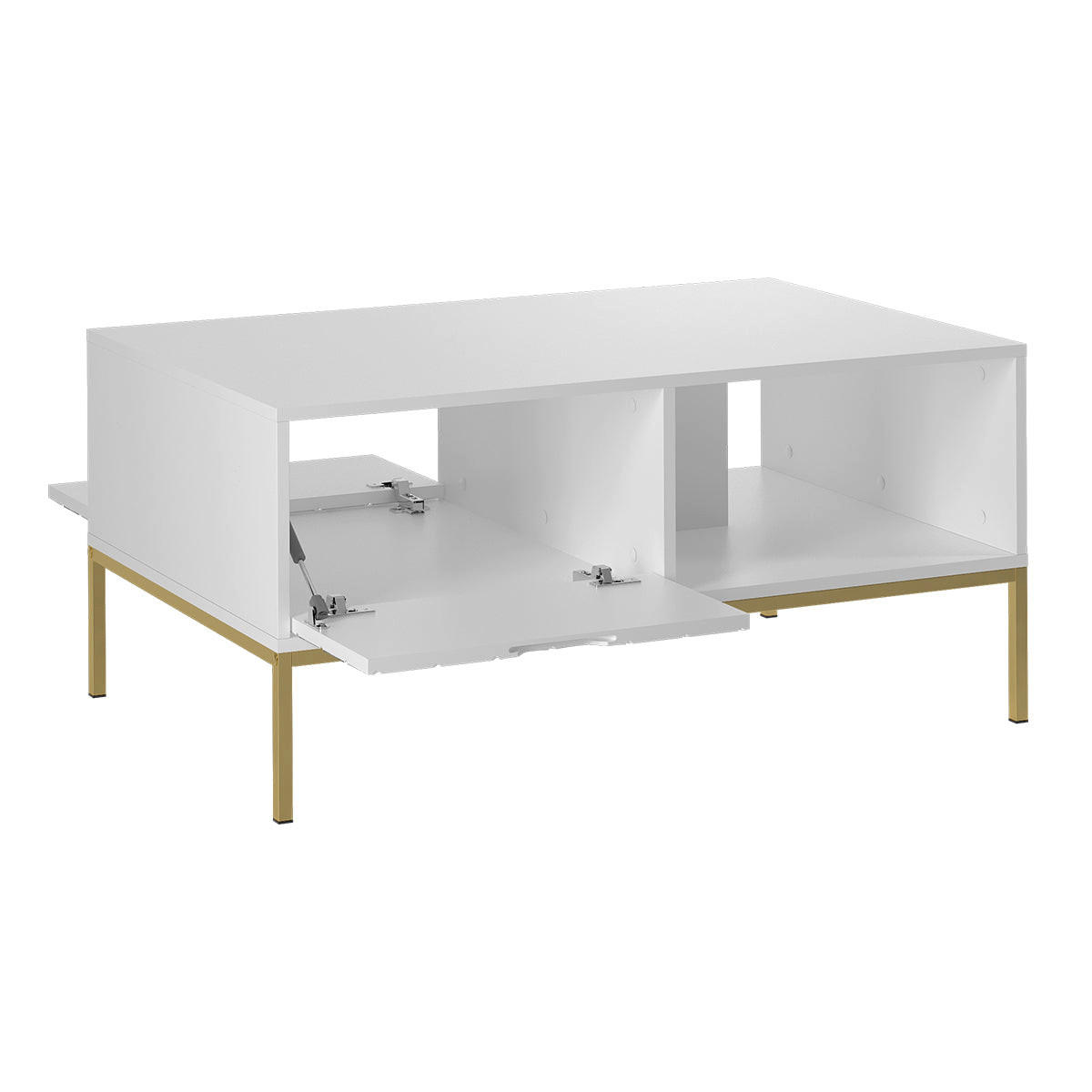 KLUBSKA MIZICA Daria Bela - bela, leseni material (68/104/69cm) - Petits-meubles