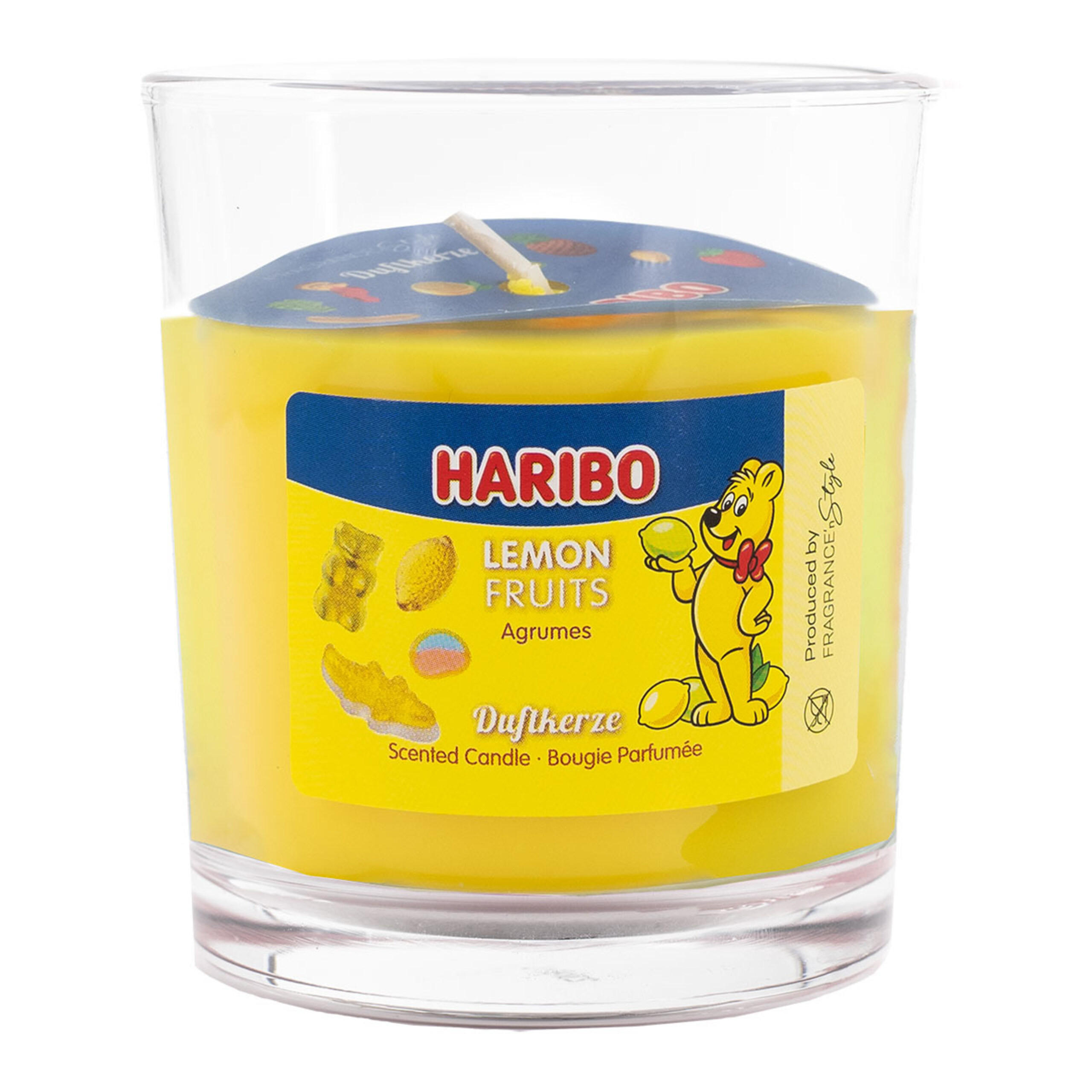 DUFTKERZE Haribo - Dunkelgelb, Glas/Naturmaterialen (8.5cm)