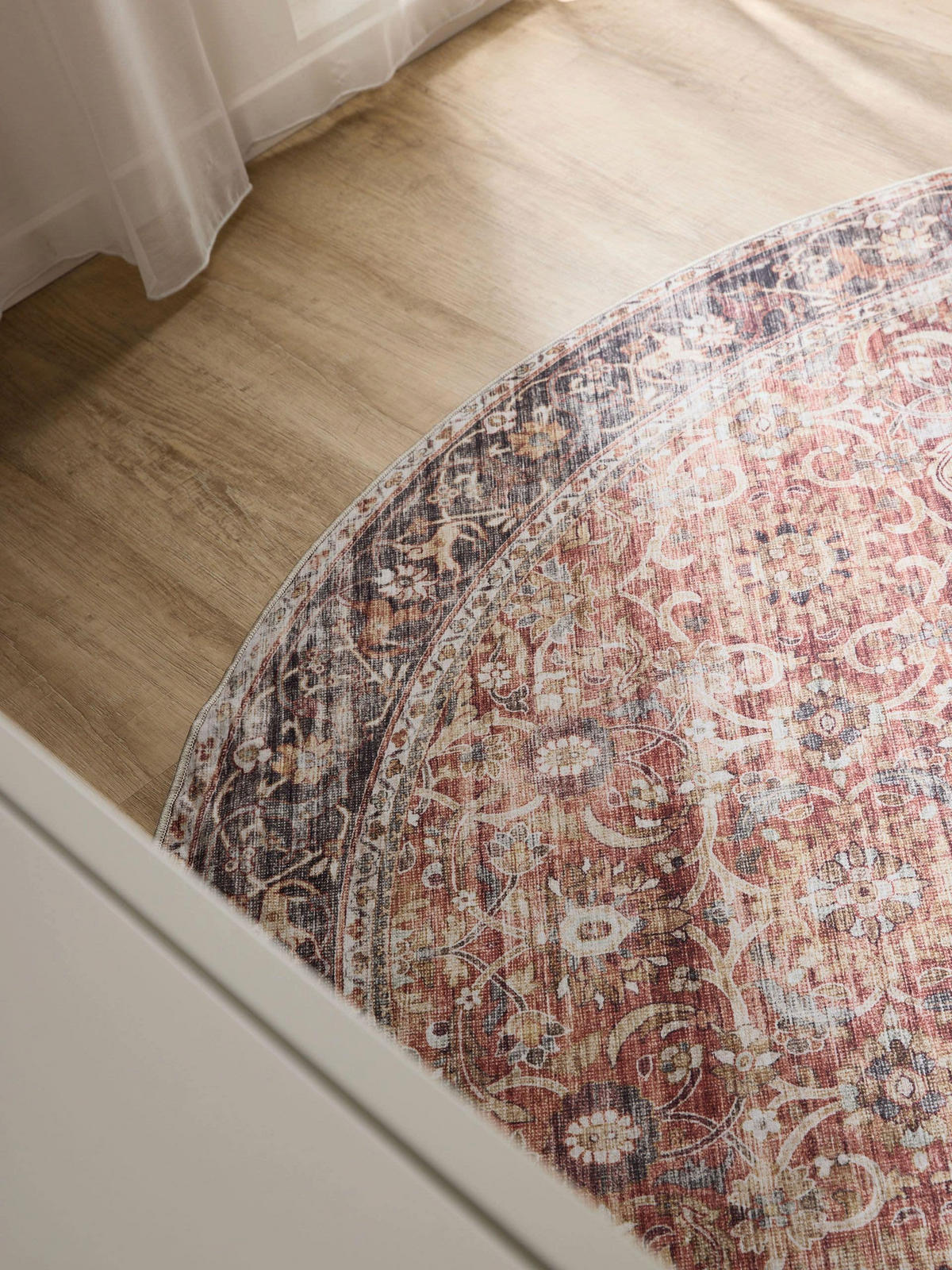 VINTAGE-TEPPICH George waschbar ø 160 cm rund - Multicolor, Kunststoff (160/160cm) - benuta