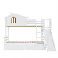 ETAGENBETT 90/200 cm + 120/200 cm Weiß - Weiß, Holz/Holzwerkstoff - Raumix