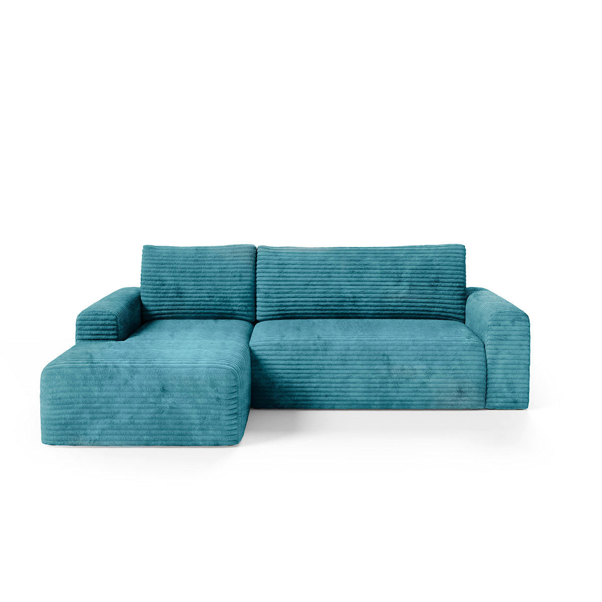 ECKSOFA Romeo 3 Sitzplätze Blau - Blau, Holz (268/163cm) - Petits-meubles